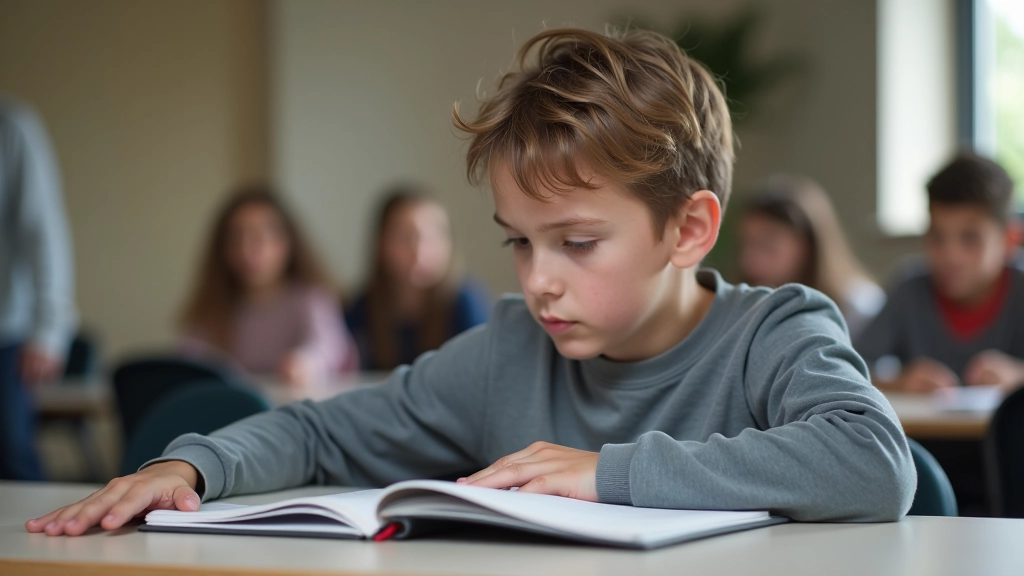 Student focused on learning during extracurricular activity session